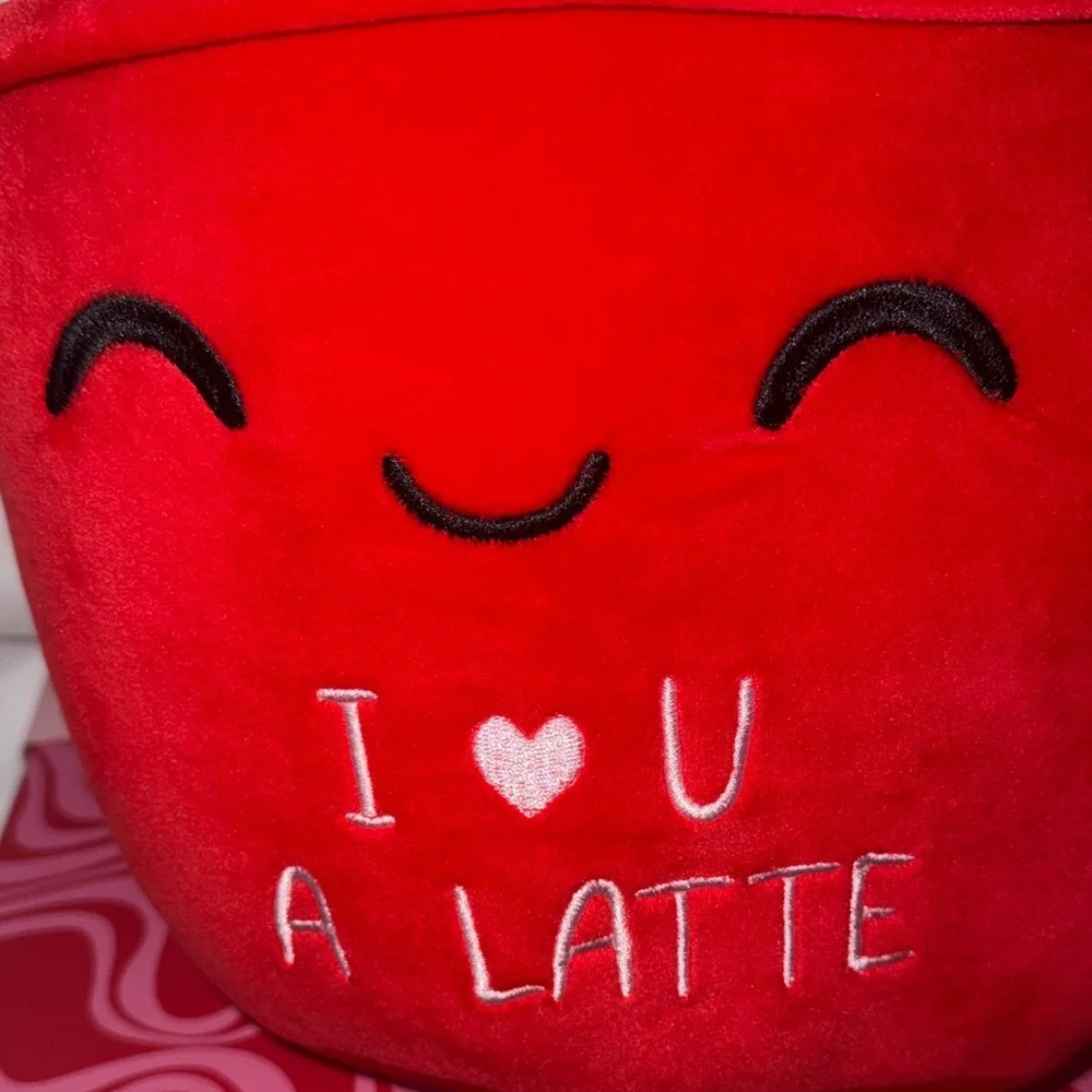 Smoochy Pals I Love U Latte Valentines Day Plush 17 In